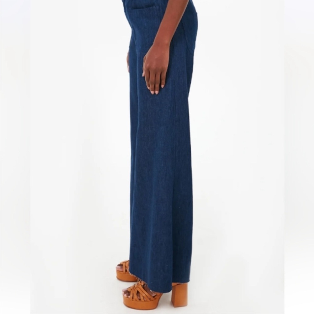 Emerson Fry Dark Blue Wide Leg Jeans - Picture 3 of 7